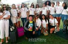 Alumni Miss Universe 2015  Gunakan Pakaian Adat Bali di Sambut Hangat di Karangasem